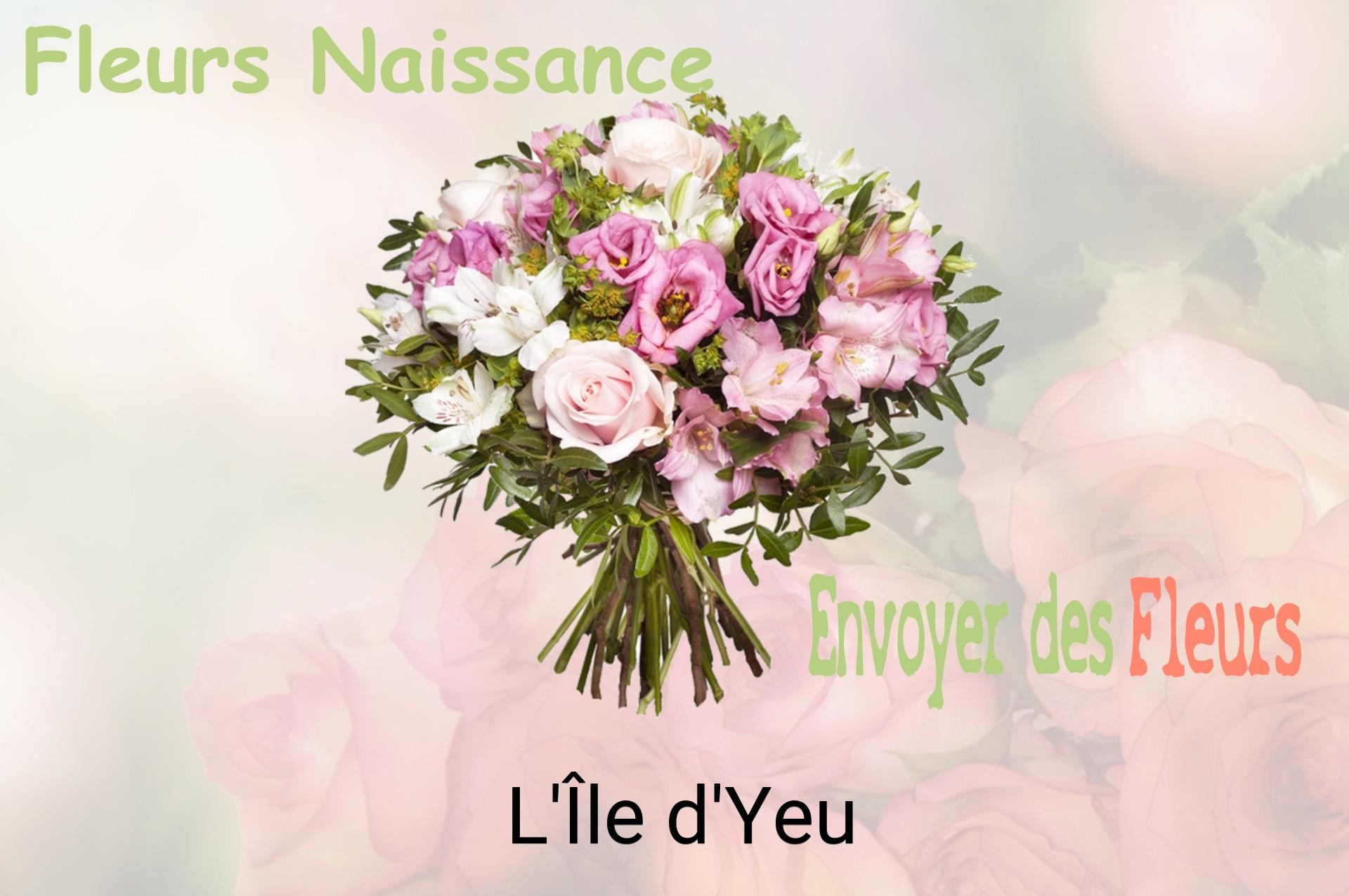 Bouquet de fleurs de naissance livré à L'Île-d'Yeu